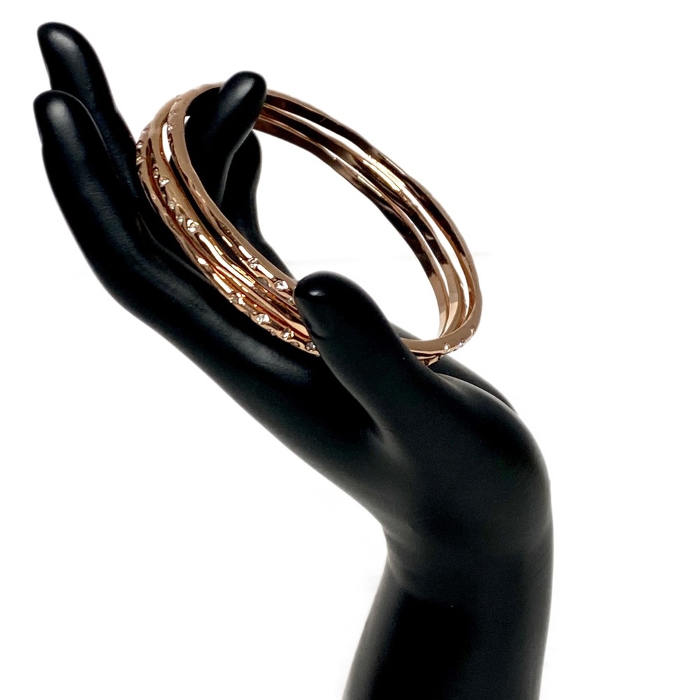 Stella & Dot Rhea Rose Gold Bangles